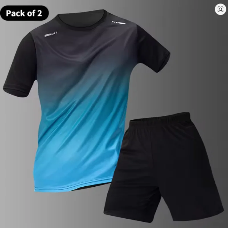 Men's casual suits, outdoor activity running suits, travel sportswear sets, park and beach outings, quick-drying and lightweight