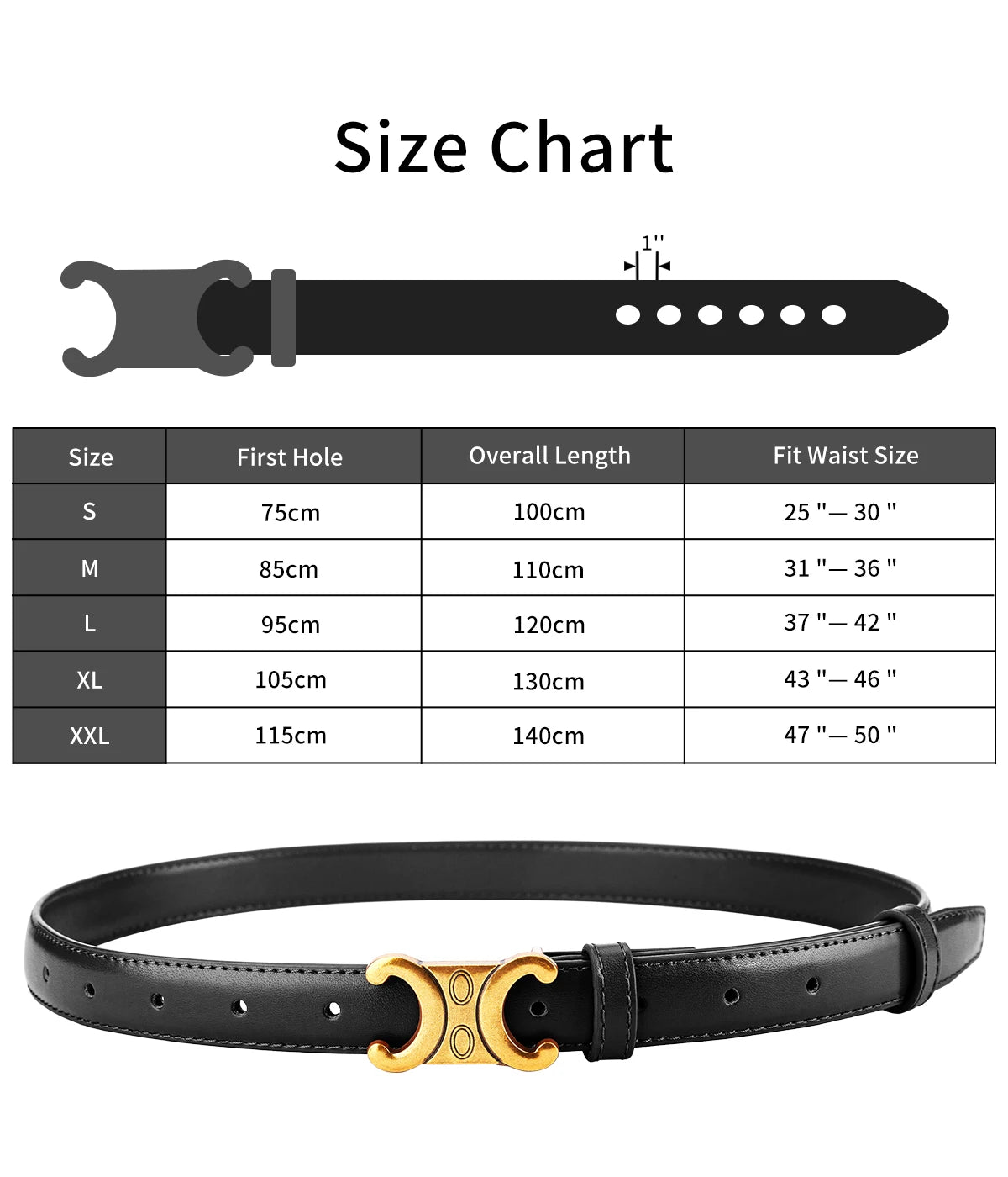 Fashion Women Belts High Quality Gold Buckle Best Matching Dress Jeans Belts for women