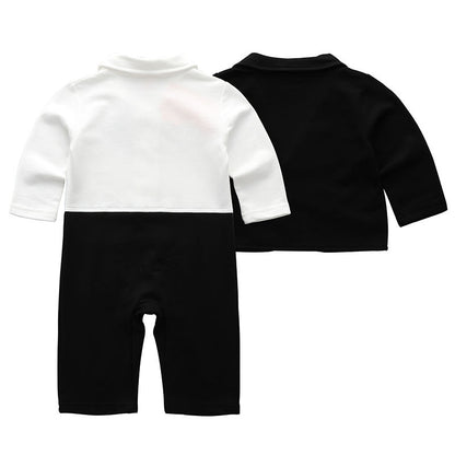 Baby Clothes Set Newborn Gentleman Boys   Boss Outfit Romper Coat 1 Year Old  Birthday  Formal Wedding Suit