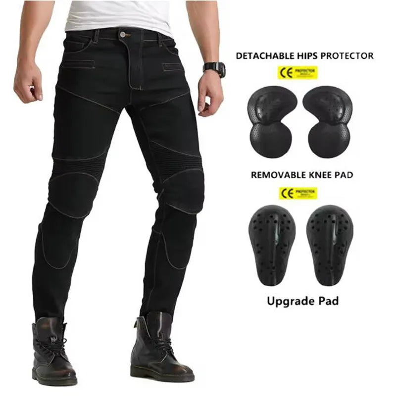 Men's Jeans Motorcycle Pants Road Motorcycle Protective Equipment Motorcycle Jeans for All Seasons