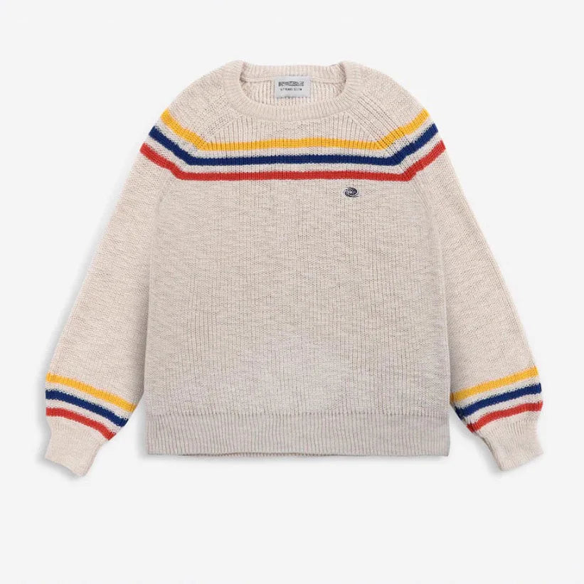 Children's Sweater 2025 Fall Autumn/Winter Girls' Cartoon Warm Cotton Color Block Pullover Vest Cardigan Boys' V-neck Knit