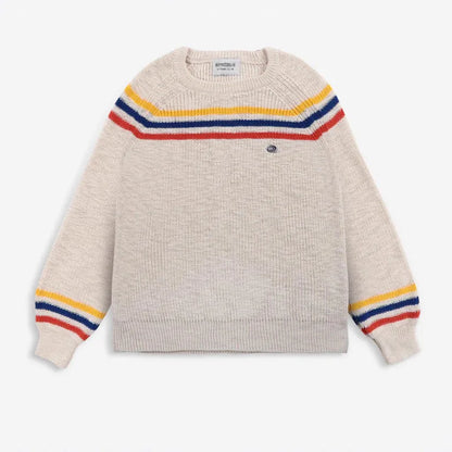 Children's Sweater 2025 Fall Autumn/Winter Girls' Cartoon Warm Cotton Color Block Pullover Vest Cardigan Boys' V-neck Knit