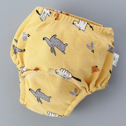 Baby Training Pants Cotton Cloth 6 Layers Cloth Baby Diapers Breathable Reusable Washable Children Underwear Cloth Diapers