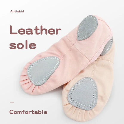Ballet Shoes Canvas for Girls Kid Dance Slippers Split Sole Gymnastics Yoga Dancing Shoes for Kids Ballerina Ballet Flat Shoes