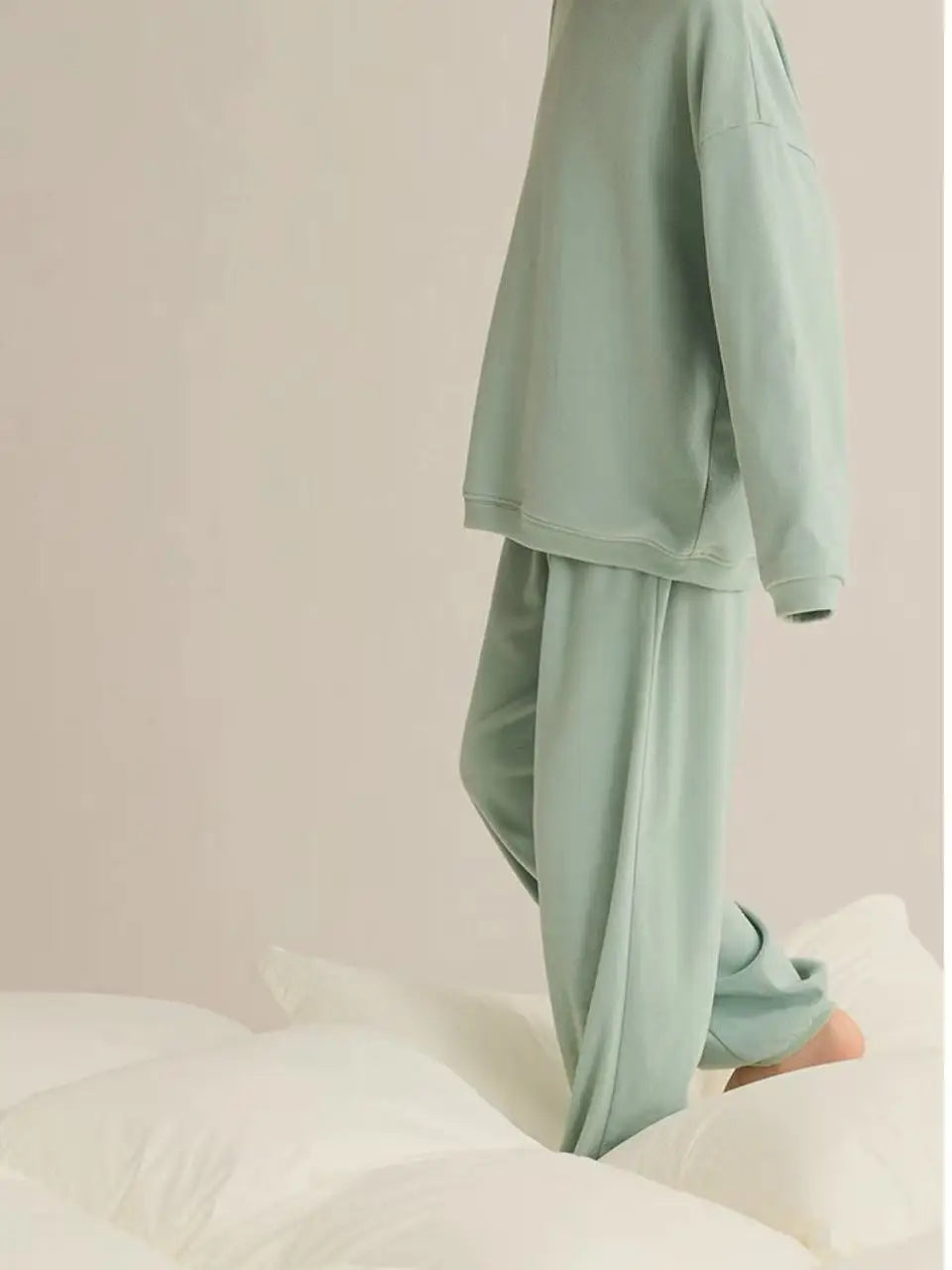Girls Pajamas Sets Winter Autumn Sleepwear for Kids Solid Color Children's Loungewear Set Teenager Underwear Baby Pijama 3-14T