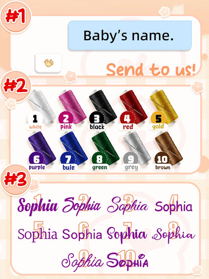 Personalized Baby Saliva Towel Pure Cotton Scarf Baby Feeding Stuff Infant Boys & Girls Custom Name Bib Gift 2Pcs