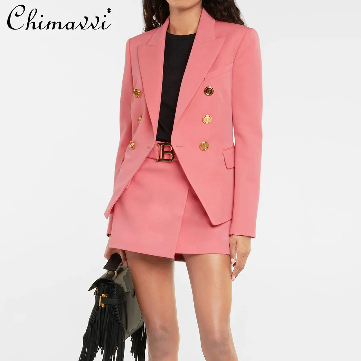2025 Spring and Autumn New Fashion Professional OL Women's Suit Jacket Top A Line Short Skirt Set Temperament Two-piece Set
