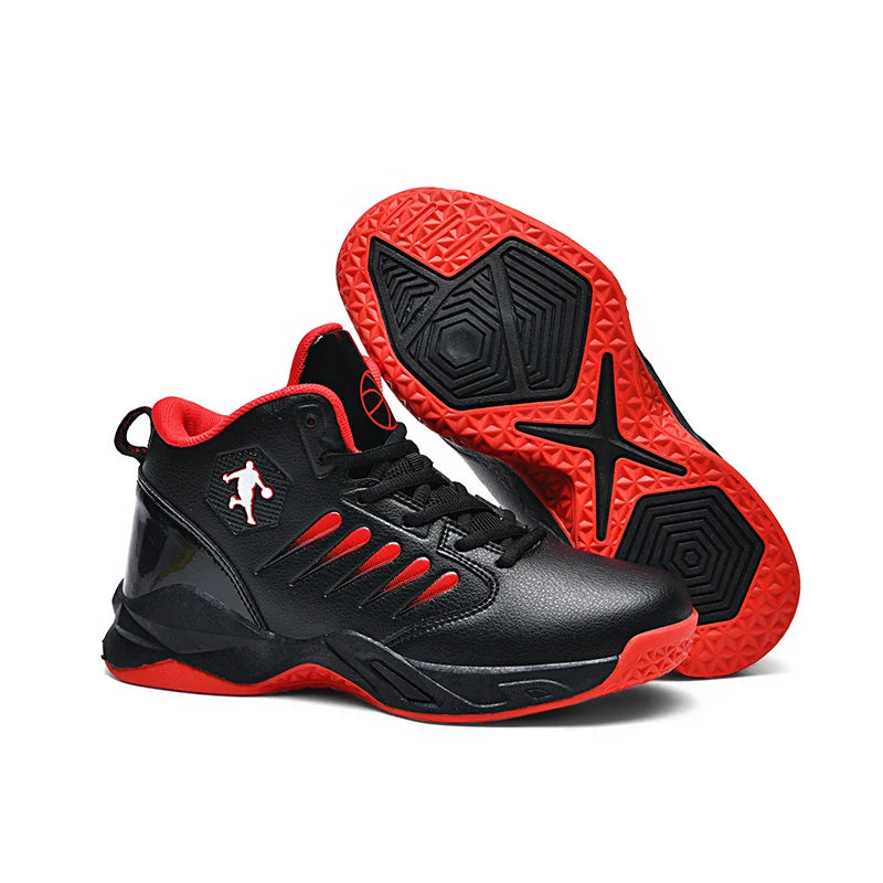 Fashion Children's Basketball Shoes for Boys Girls Sneakers Outdoor Non-slip Sports Running Kids Breathable Walking Shoes