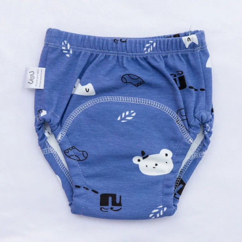 Baby Waterproof Reusable Training Pants Cute Cotton Baby Diaper Infant Shorts Nappies Panties Nappy Changing Underwear Cloth New