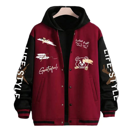 Men's Jackets Coat Spring Autumn Casual Long Sleeve Golf Wear Men Baseball Jacket Fashion Printed O-neck Windbreaker Men's Coats