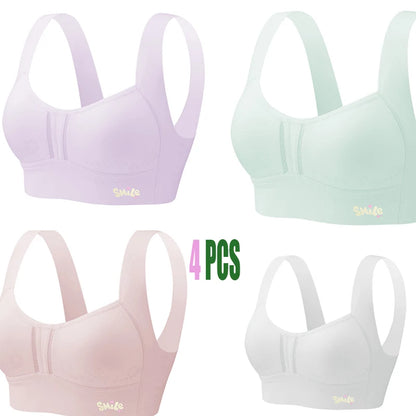 1-3Pcs Thin Summer Underwear for Teenage Girls, Anti-Bounce Vest for Students Cotton Sports Bra for Kids Student Vest