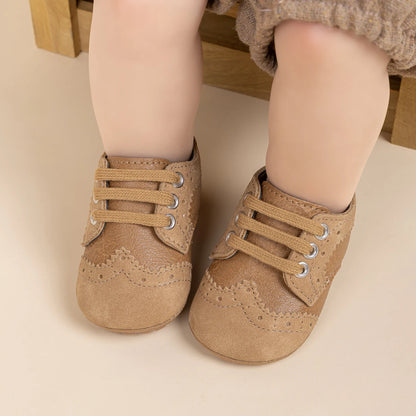 Baby Boys Girls Shoes Fashion T-strap Spring Autumn Retro Leather Casual Walking Shoes Rubber Soft Anti-slip Sole First Walkers