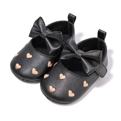 New Baby Boys Girls Shoes Love Bow Fringe Soft Soled Non-slip Footwear First Walkers Crib Shoes Moccasins Toddler Girls Shoesv