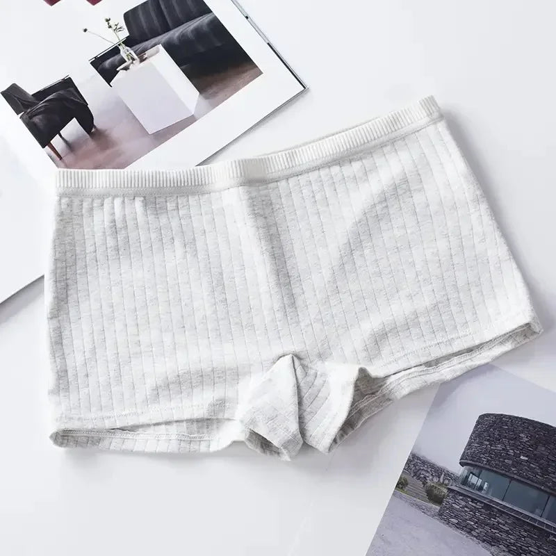 Women Boxers Underwear Cotton Ladies Safety Pants Female Seamless Underpants Solid Cozy Boyshorts Sexy Lingerie Трусы Женские