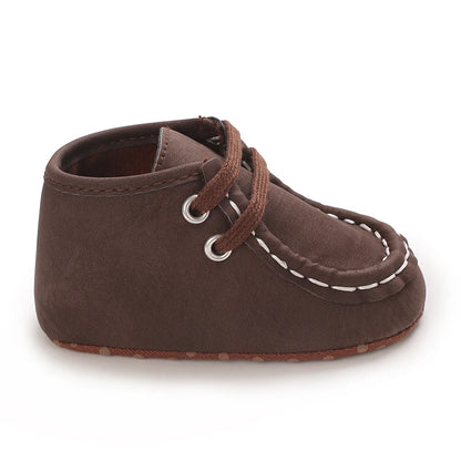 Classic Casual  Baby Shoes for Boys 0-1 Year Old Lace-Up Spring Autumn Soft Sole Comfortable Casual Walking Shoes