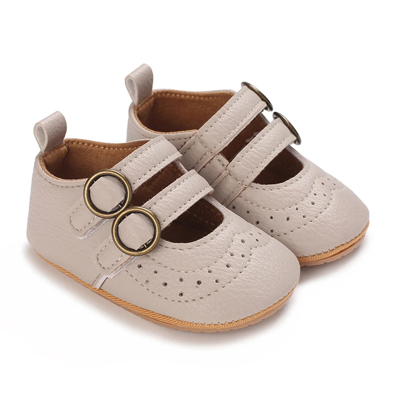 New Baby Girl Shoes Fashion Flower Flats Non-slip Newborn Toddler First Walkers Formal Sandals
