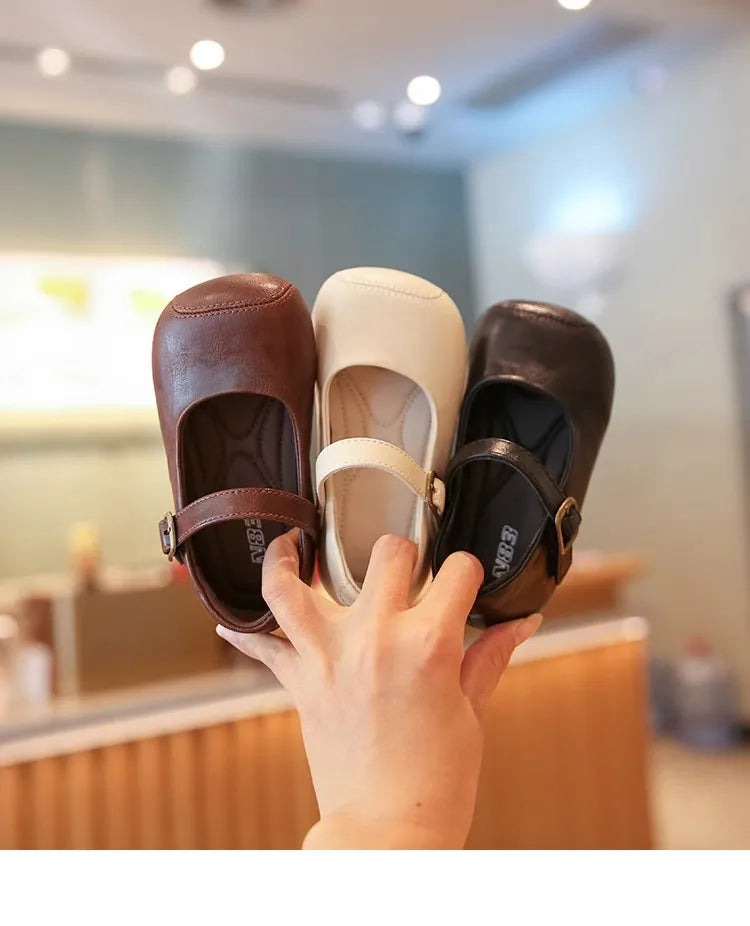 New Baby Shoes Leather Baby Girl Autumn Rubber Sole Anti-slip Multicolor Elegant Toddler First Walkers Newborn Crib Toddler Shoe