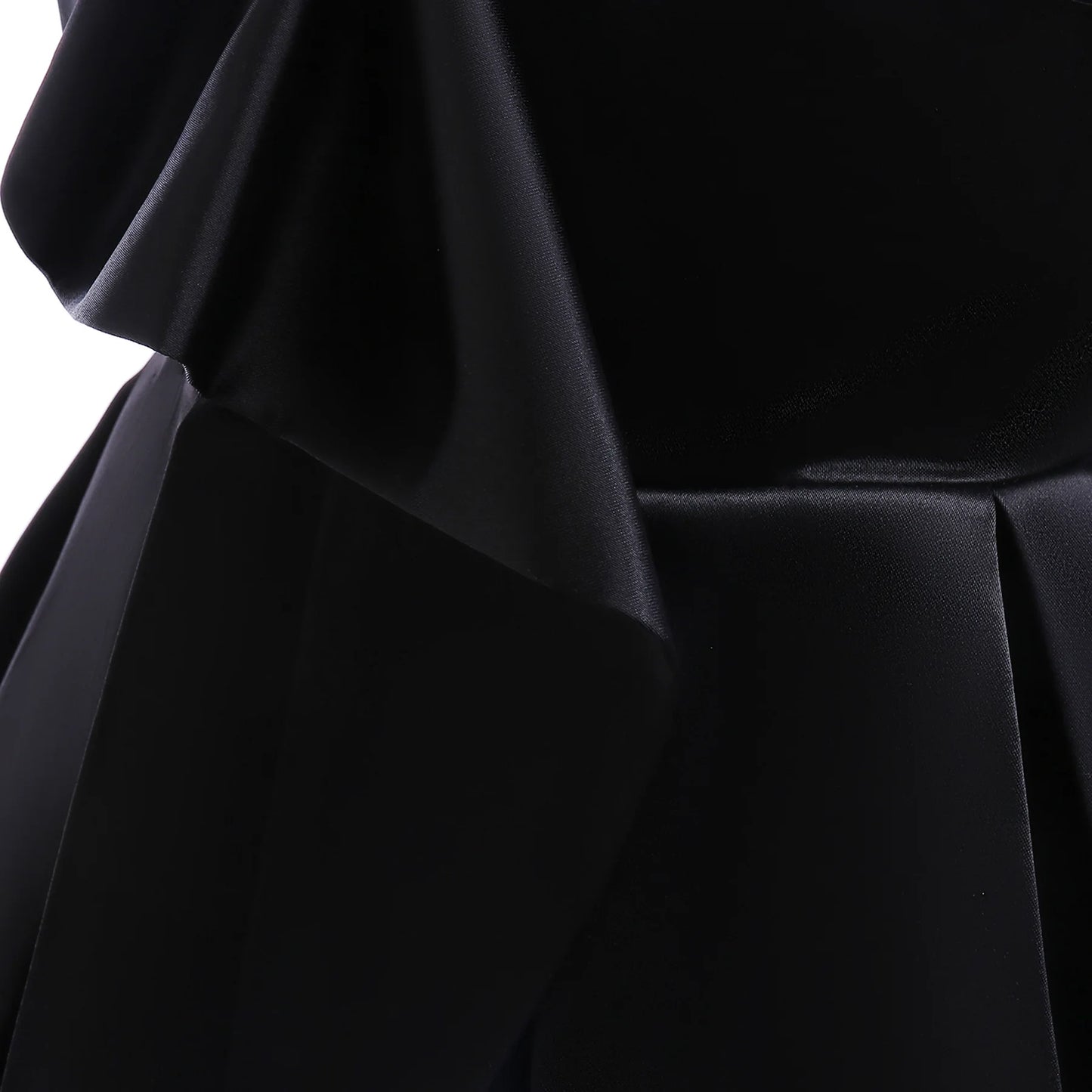 Girls Black Dress Children's Clothing Pink Solid Color Single-Shoulder Dress Fashionable Princess Dress Birthday Evening Dress