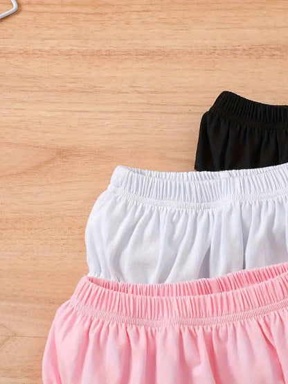 Newborn Baby Diaper Cover Casual Kids Short Pants Plain Color Cotton Toddler Boys Girls Breathable Bloomers Briefs Underwear