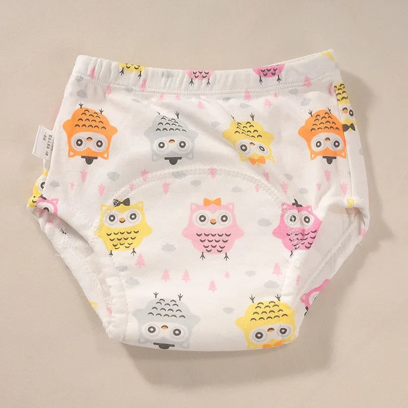 Baby Waterproof Reusable Training Pants Cute Cotton Baby Diaper Infant Shorts Nappies Panties Nappy Changing Underwear Cloth New