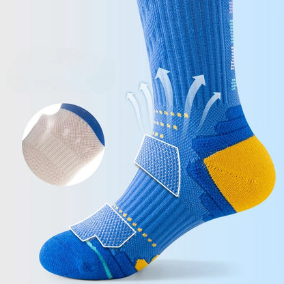 Professional Children's Sports Socks Boys Basketball Socks Outdoor Football Sock Hiking Sports Socks for Girls 5-14 Years