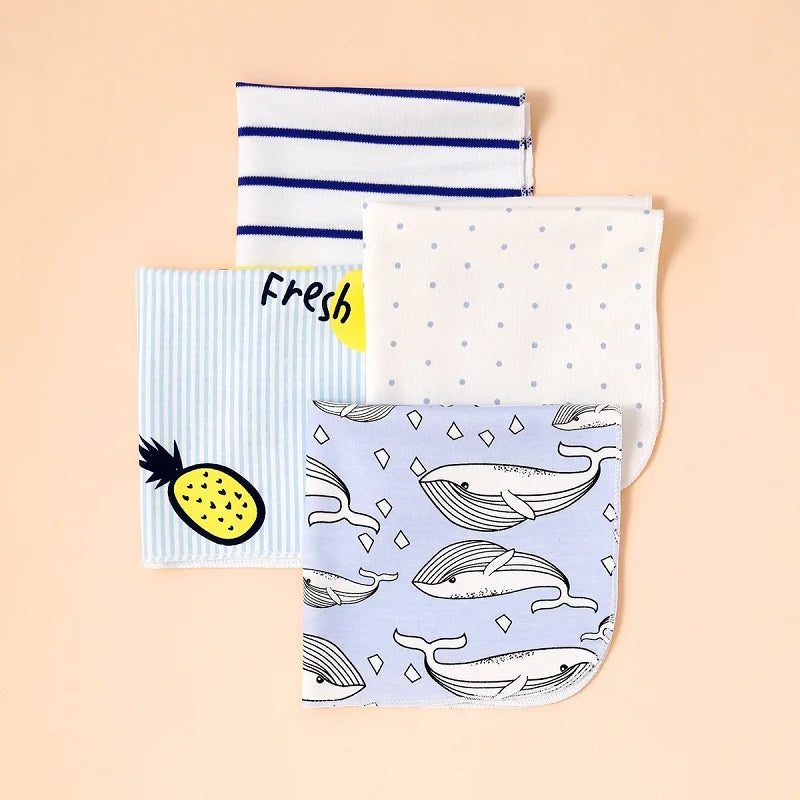 100% Cotton Newborn Baby Towels Saliva Towel Nursing Towel Baby Boys Girls Bebe Toalha Washcloth Handkerchief Dropshipping KF011