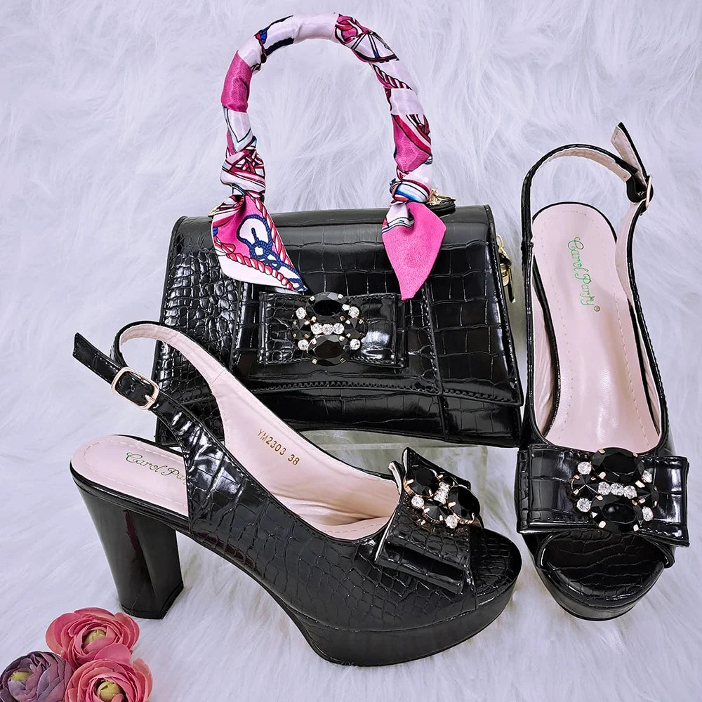 Italian Shoe and Bag Set New HFG1-23