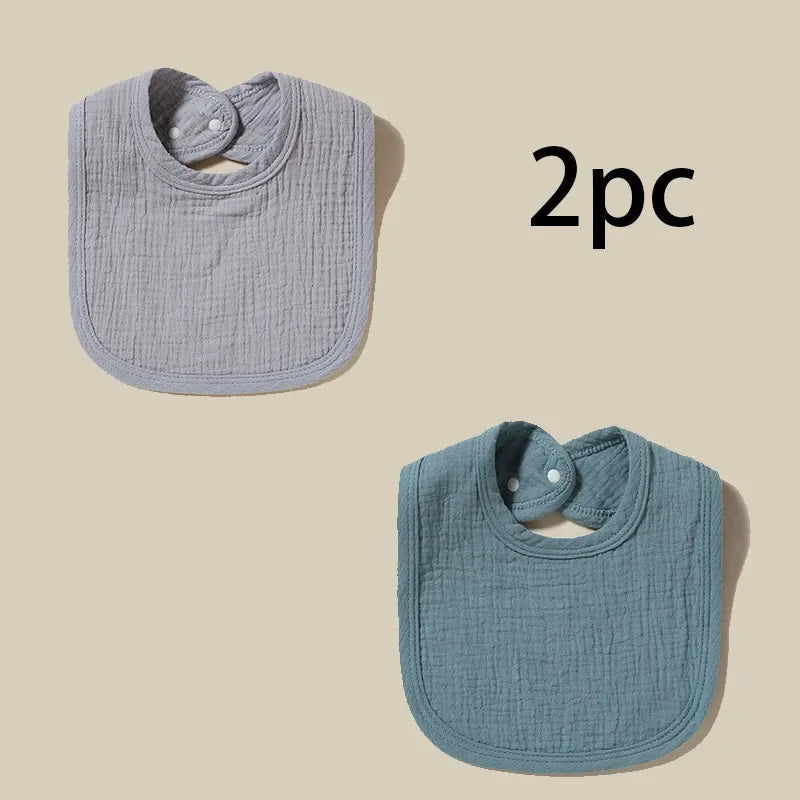 Personalized Baby Saliva Towel Pure Cotton Scarf Baby Feeding Stuff Infant Boys & Girls Custom Name Bib Gift 2Pcs