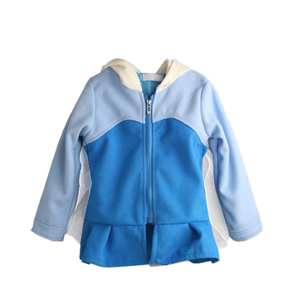 Hooded Jackets For Girls Spring Kids Cartoon Snow White Anna Cotton Outerwear Children Casual Coats Girls Clothing Elsa Outfits