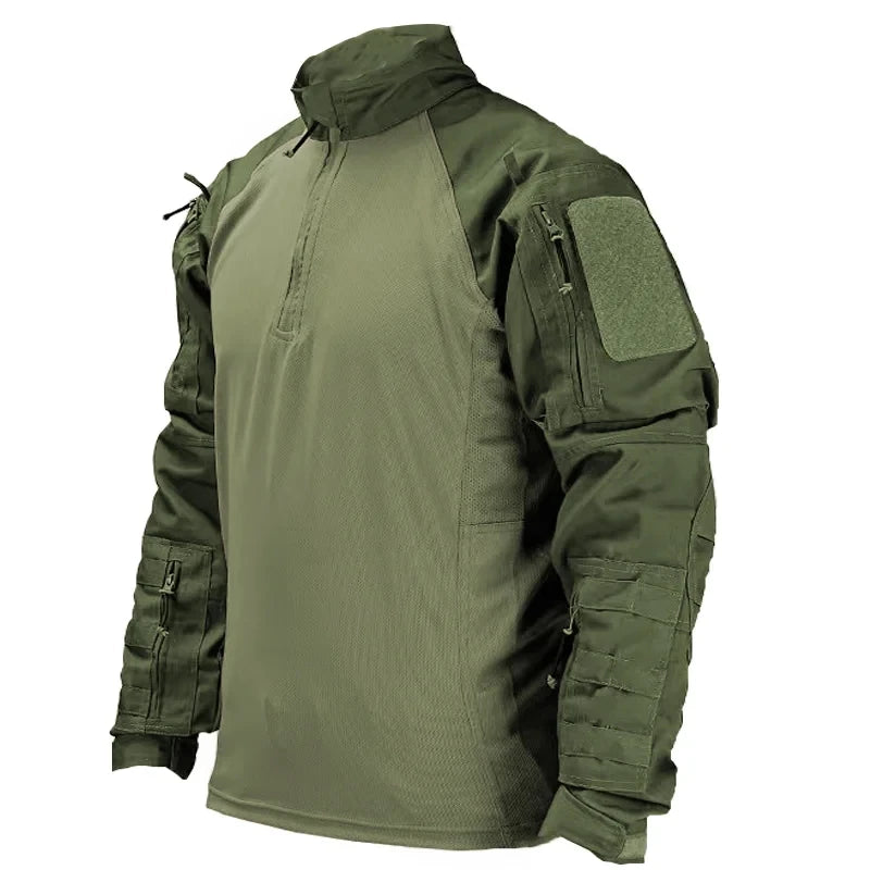 Outdoor Combat Tactical Suits Wear Resistant T-Shirt + Cargo Pants Men Clothes Shirts Airsoft Paintball Hunting Clothes