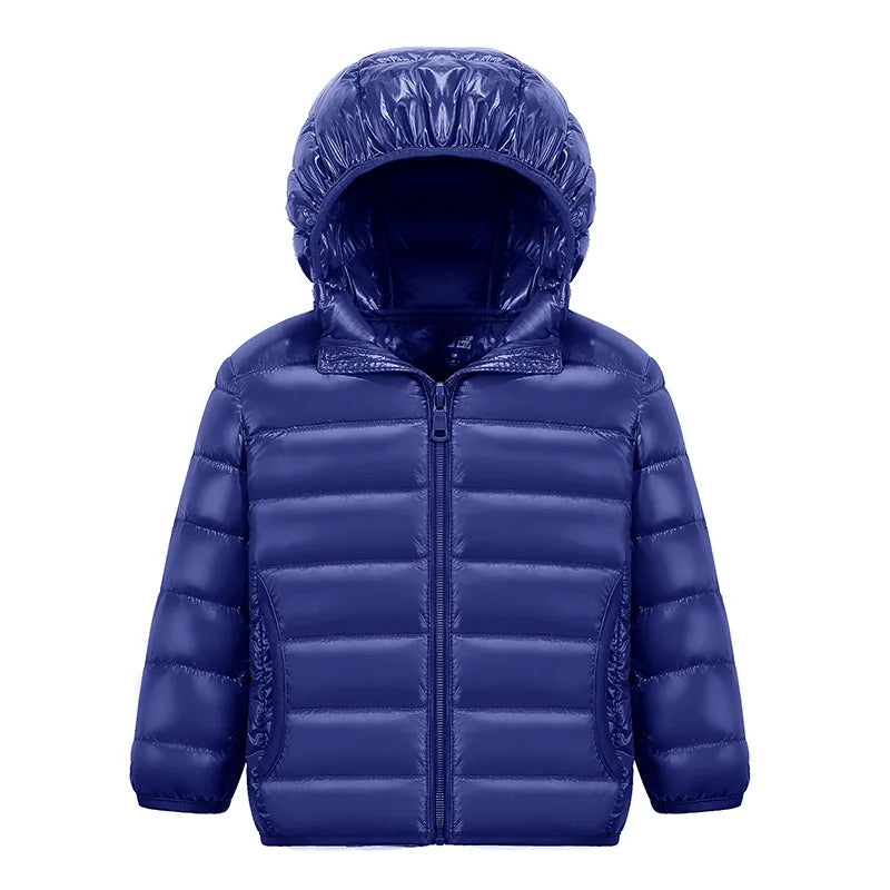 Girls Down Jacket Fashion Children Winter Coat Kids Ultra Light Winter Jackets for Girls Portable Hooded Down Coats for Teenage