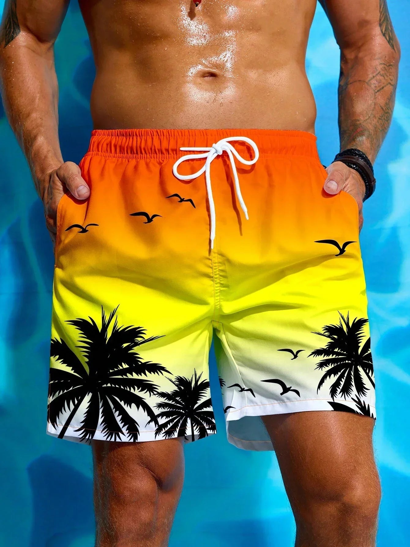 Men Beach Shorts 3D Print Summer Swimwear For Men Fashion Casual Male Swimming Trunks Quick Dry Man Surf Board Shorts Beachwear