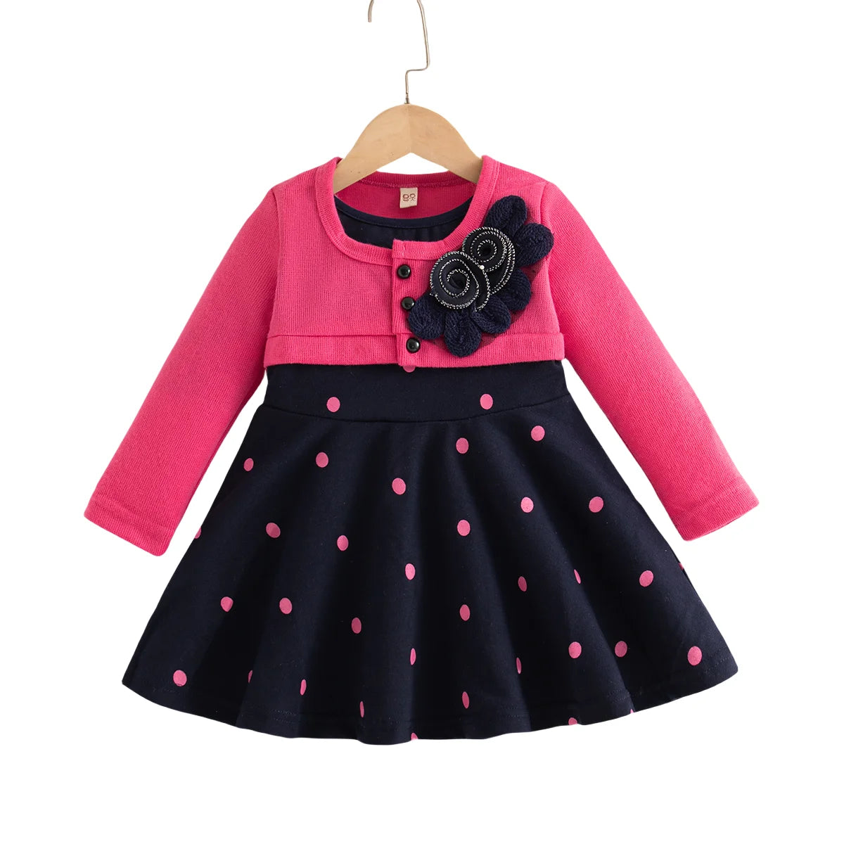 Baby Clothes Girl Spring And Autumn Cartoon Long Sleeve Gentle Baby Dresses Cute Casual Girl Kid's Dress