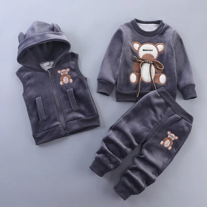 Newborn Baby Boys Clothes 2023 Autumn Baby Girls Clothes Hoodie+Pant Outfit Kids Costume Suit Infant Clothing For Baby Warm Sets