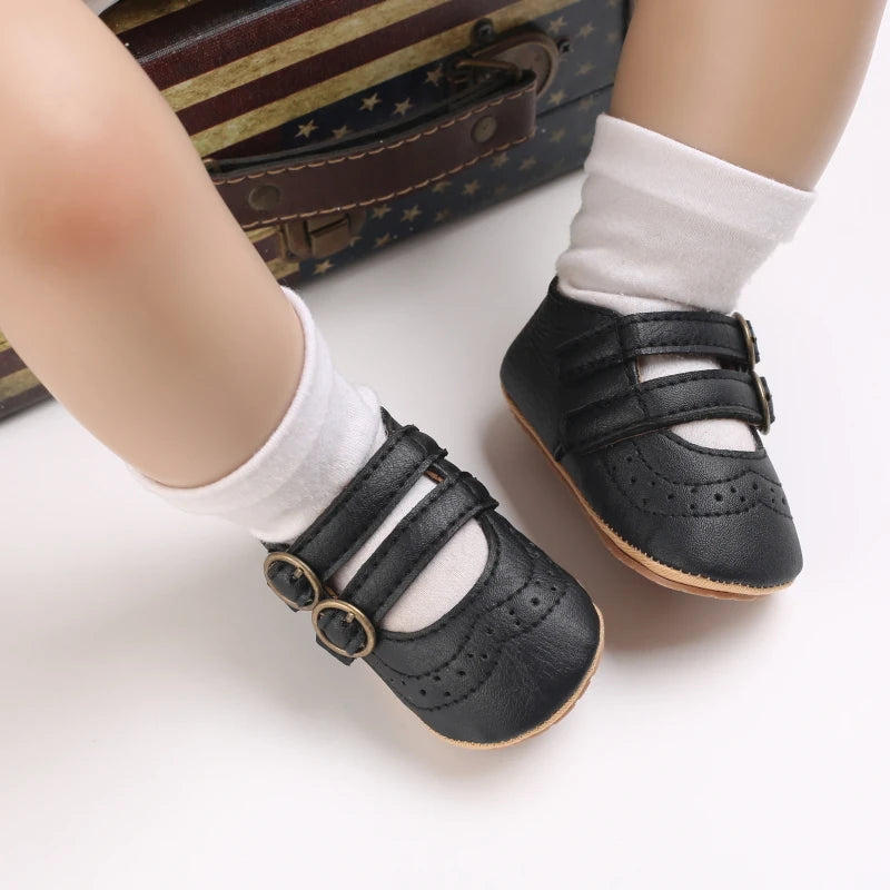 New Baby Girl Shoes Fashion Flower Flats Non-slip Newborn Toddler First Walkers Formal Sandals
