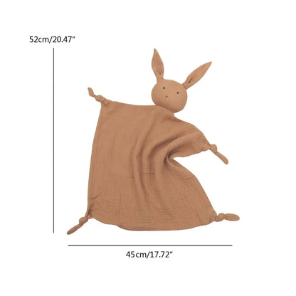 Baby Towel Cotton Stuffed Toys Cartoon Cute Rabbit Towels Soothe Appease Newborn Soft Comforting Sleeping Toy Gift P31B