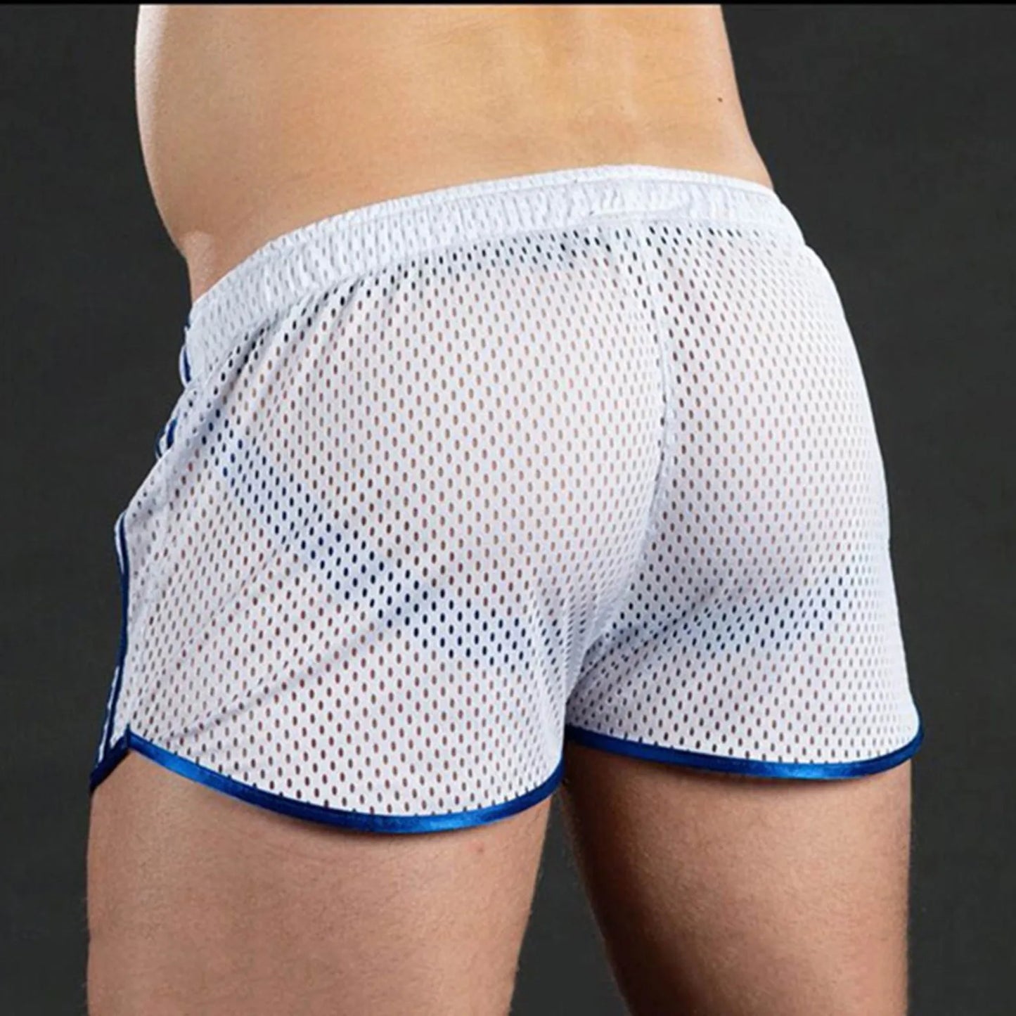 Men's Summer Simple Basic Solid Color Swimwear Fast-Drying Breathable And Comfortable Drawstring Beach Shorts