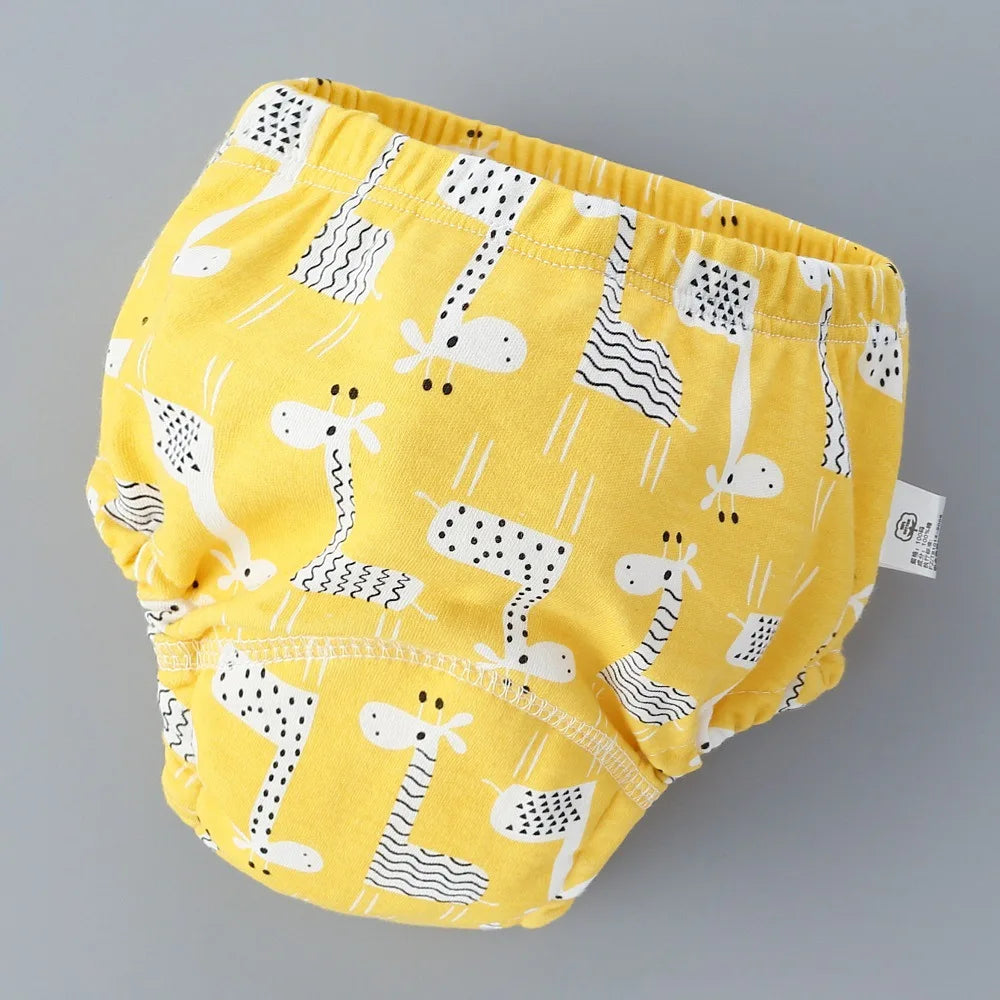 Baby Training Pants Cotton Cloth 6 Layers Cloth Baby Diapers Breathable Reusable Washable Children Underwear Cloth Diapers