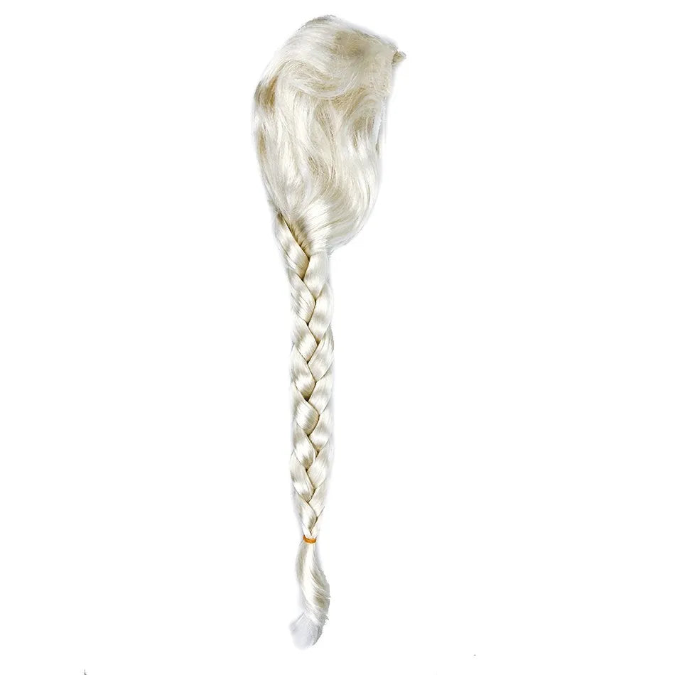Girl Princess Accessories Kids Elsa Anna Wig Elza Gloves Necklace Earring Photography Props Children Cosplay Play Party Supplies