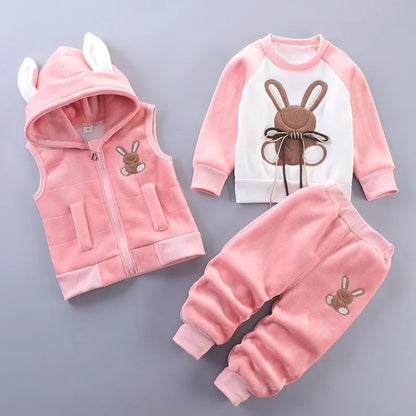 Newborn Baby Boys Clothes 2023 Autumn Baby Girls Clothes Hoodie+Pant Outfit Kids Costume Suit Infant Clothing For Baby Warm Sets