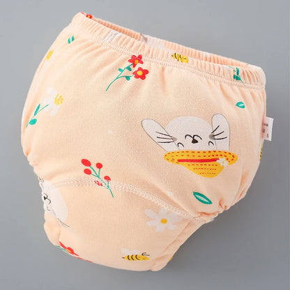 Soft Baby Cloth Diapers Reusable Kids Training Pants Waterproof Underwear Boys Girls Washable Cotton Nappy Changing Panties