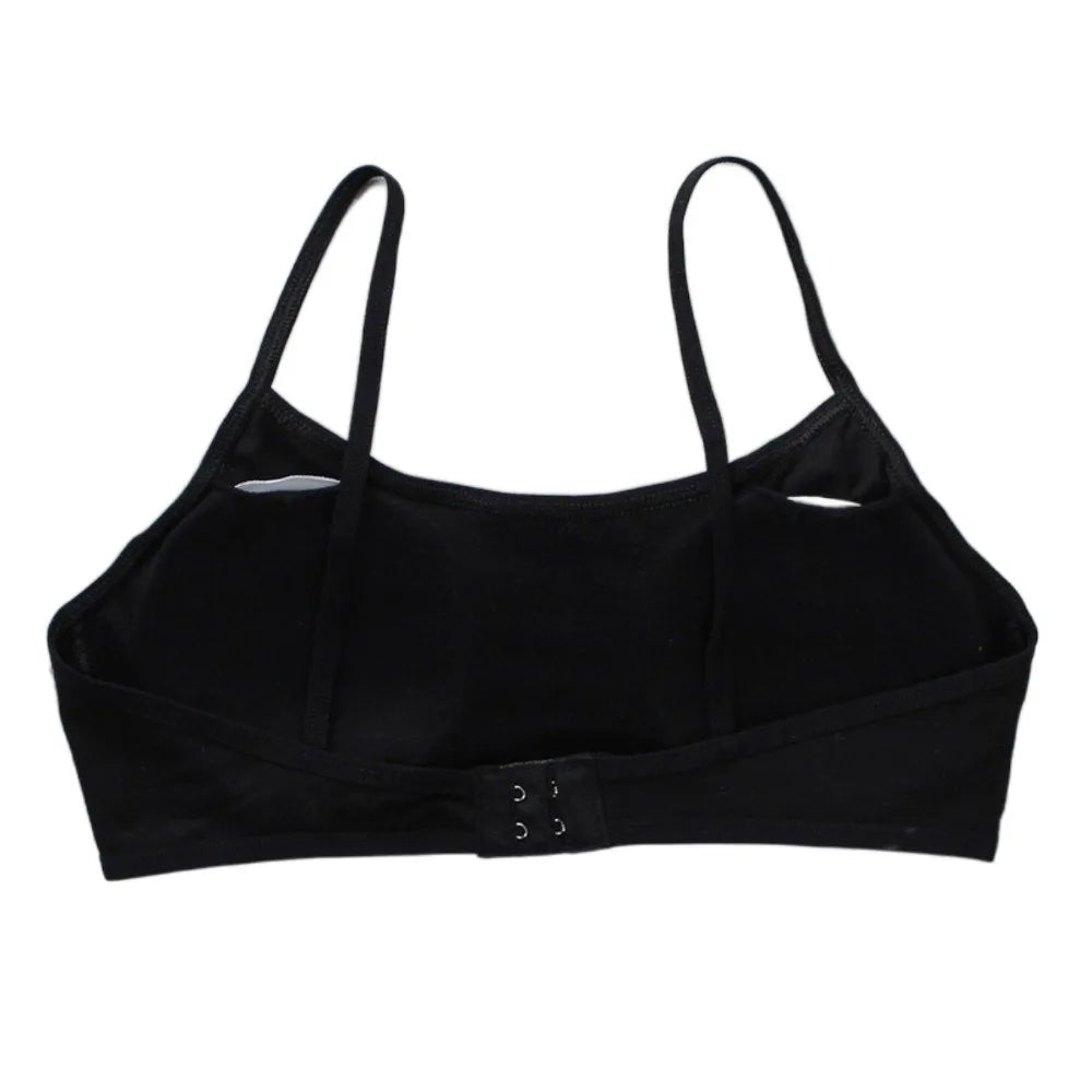 Cotton Teenage Girls Bras Casual Elastic Padded Vests Underwear Developmental Bras Sports Training Bra