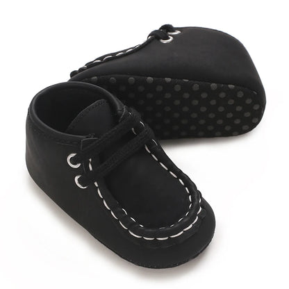 Classic Casual  Baby Shoes for Boys 0-1 Year Old Lace-Up Spring Autumn Soft Sole Comfortable Casual Walking Shoes
