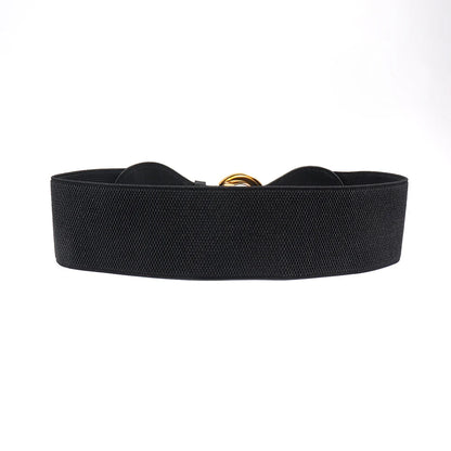 Women Belts PU Leather Corset Belt Female Metal Buckle Belts for Ladies Leisure Dress Jeans Wide Waistband