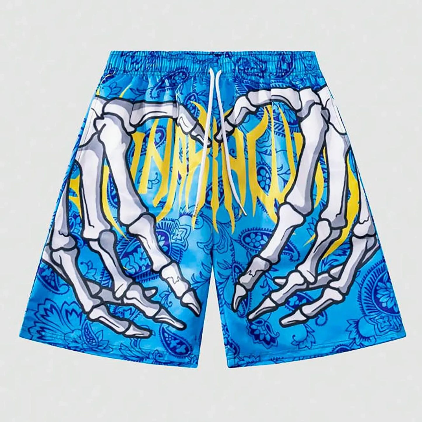 Men’S Hiking Pants Men Swim Trunks Board Shorts Summer Beach Shorts With Hand Print For Men Summer Wearing Ropa Hombre