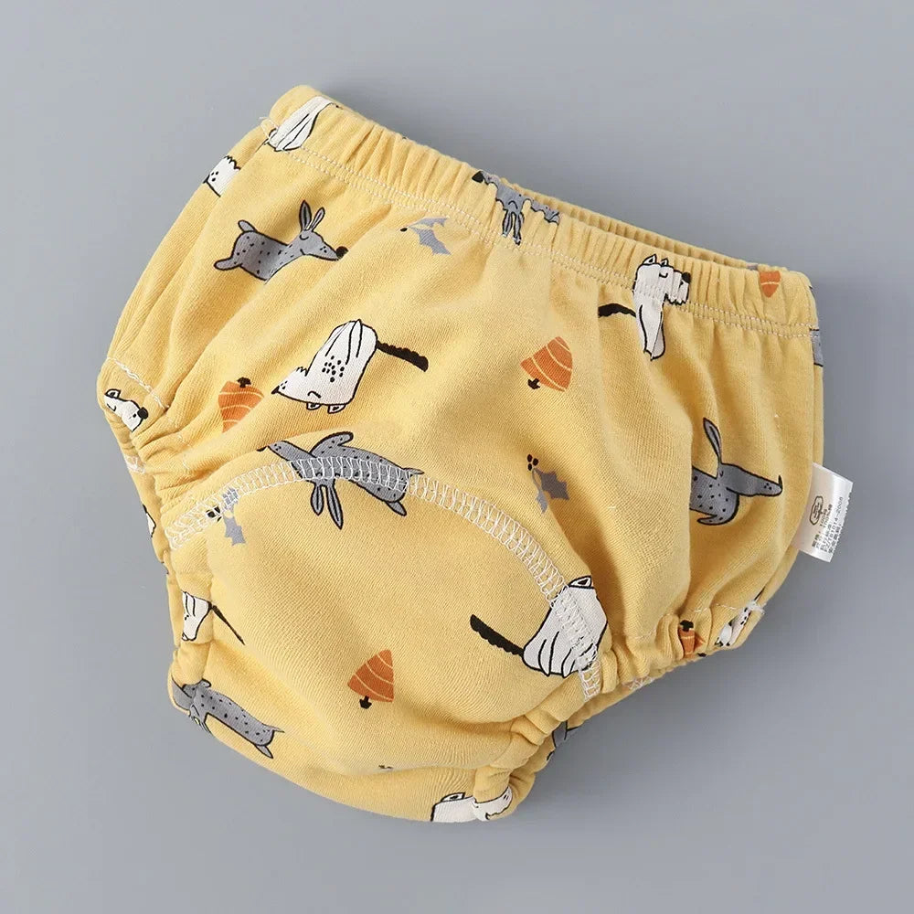 Baby Training Pants Cotton Cloth 6 Layers Cloth Baby Diapers Breathable Reusable Washable Children Underwear Cloth Diapers