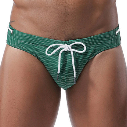 Men's Sexy Swimming Briefs Swimsuit Summer Beach Bikini Fashion Beach Breathable Large Pouches Surf Shorts Beachwear ﻿