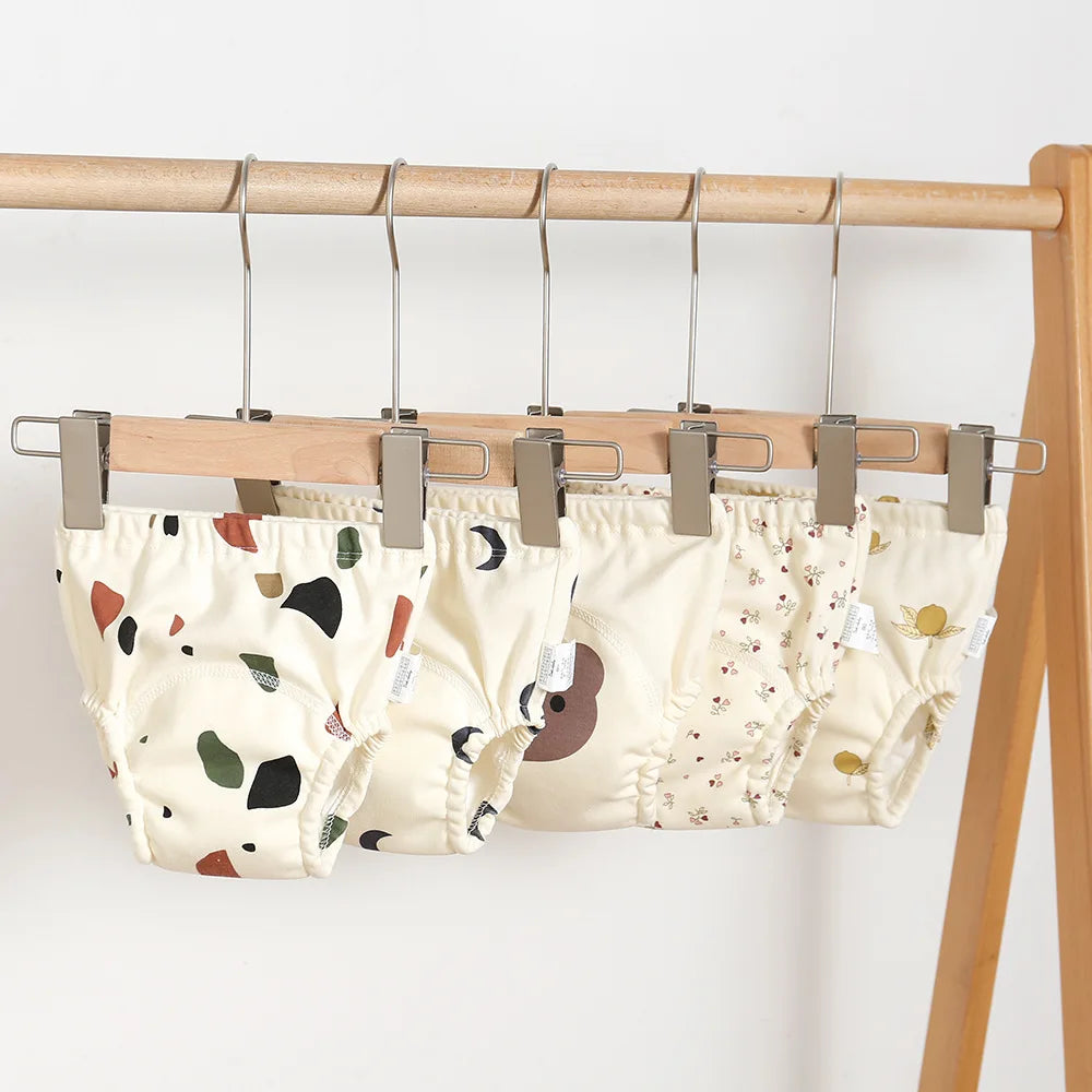 10 Pcs Reusable Baby Training Pants Washable Kids Cloth Diaper Nappies Changing Underwear Infant Toddler Potty Training Panties