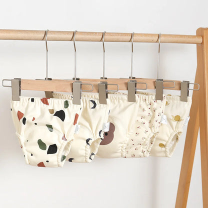 10 Pcs Reusable Baby Training Pants Washable Kids Cloth Diaper Nappies Changing Underwear Infant Toddler Potty Training Panties