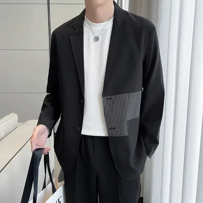 Male Coats Casual Men's Jackets High Quality Solid Color Clothing Fashion 2025 Trendy Deals Luxury Designer Korean Reviews Many